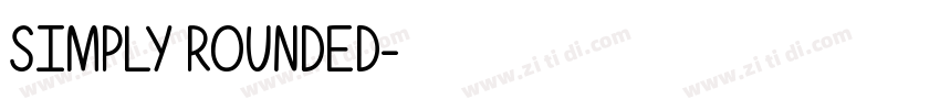 SIMPLY ROUNDED字体转换